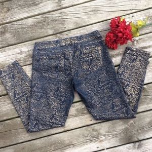 Jolt Jeans - Jolt Gold Embossed Denim Jeans Jolt Jeans - Jolt Gold Embossed Denim Jeans